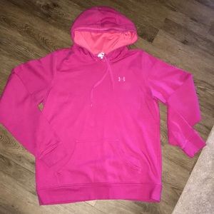 Women’s under armour pink sweatshirt large